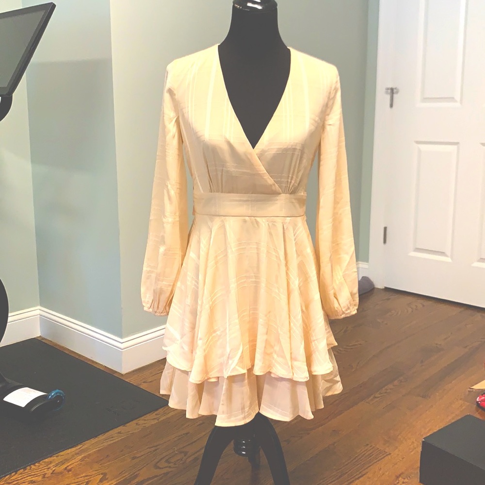 Pink Lily Beautiful Cream Dress NWOT
